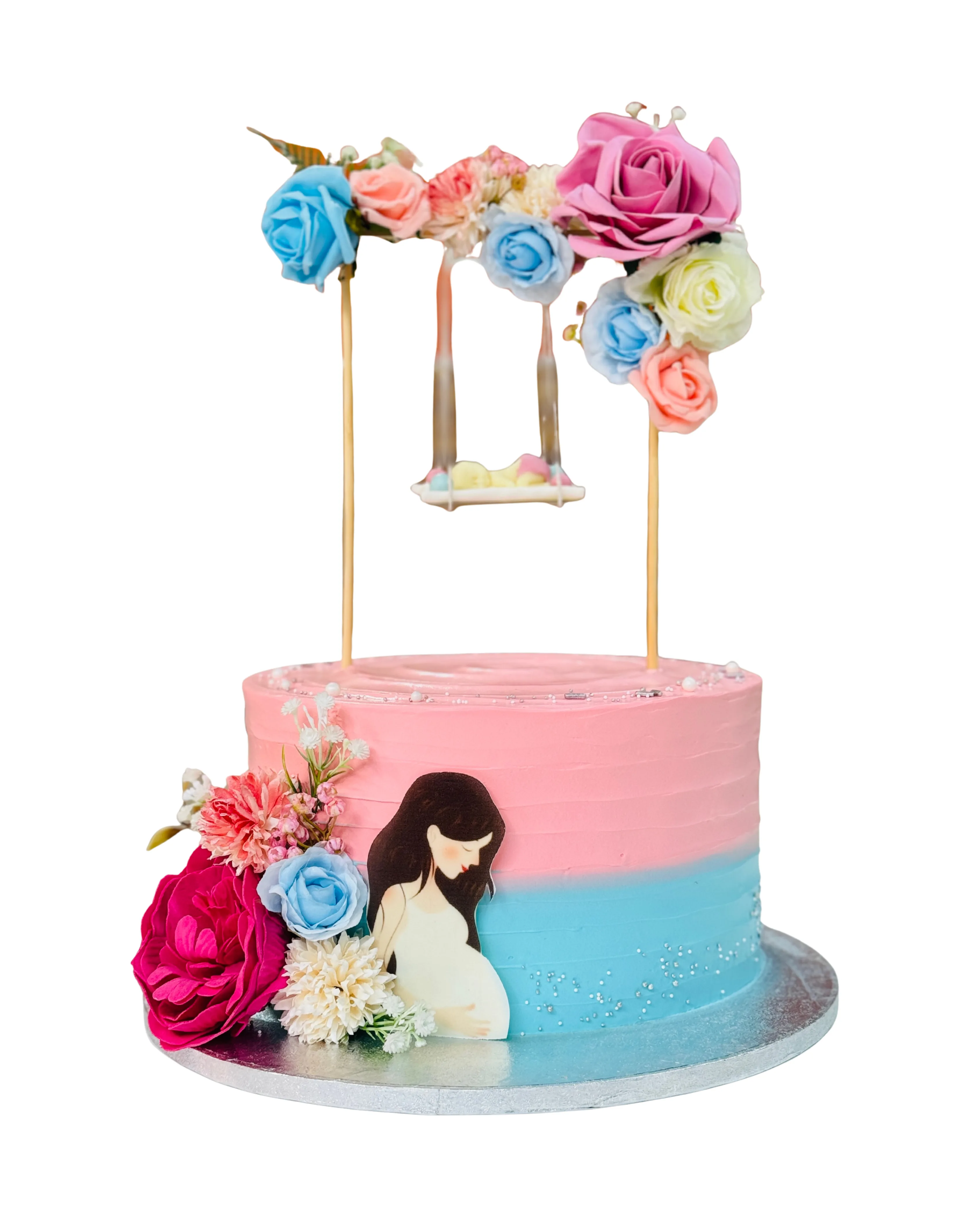 cake image of 10" / 6" (£105)