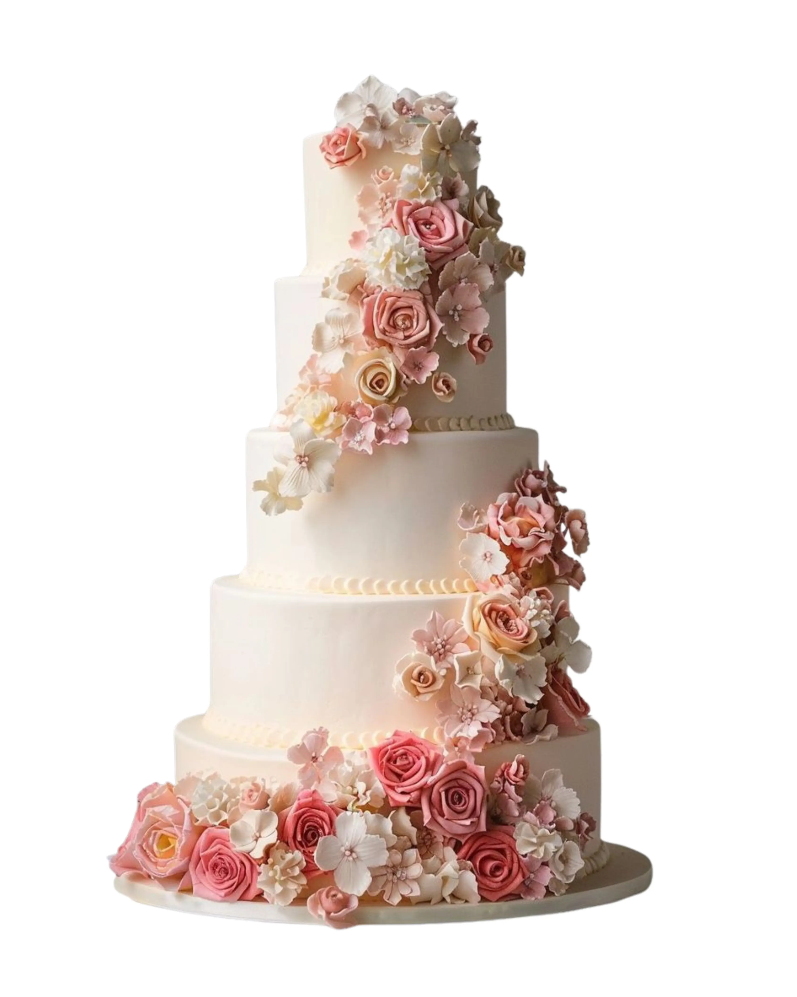 cake image of 14"/4" , 12"/4" , 10"/4" , 8"/4" & 6"/4" - £725 (Fondant)
