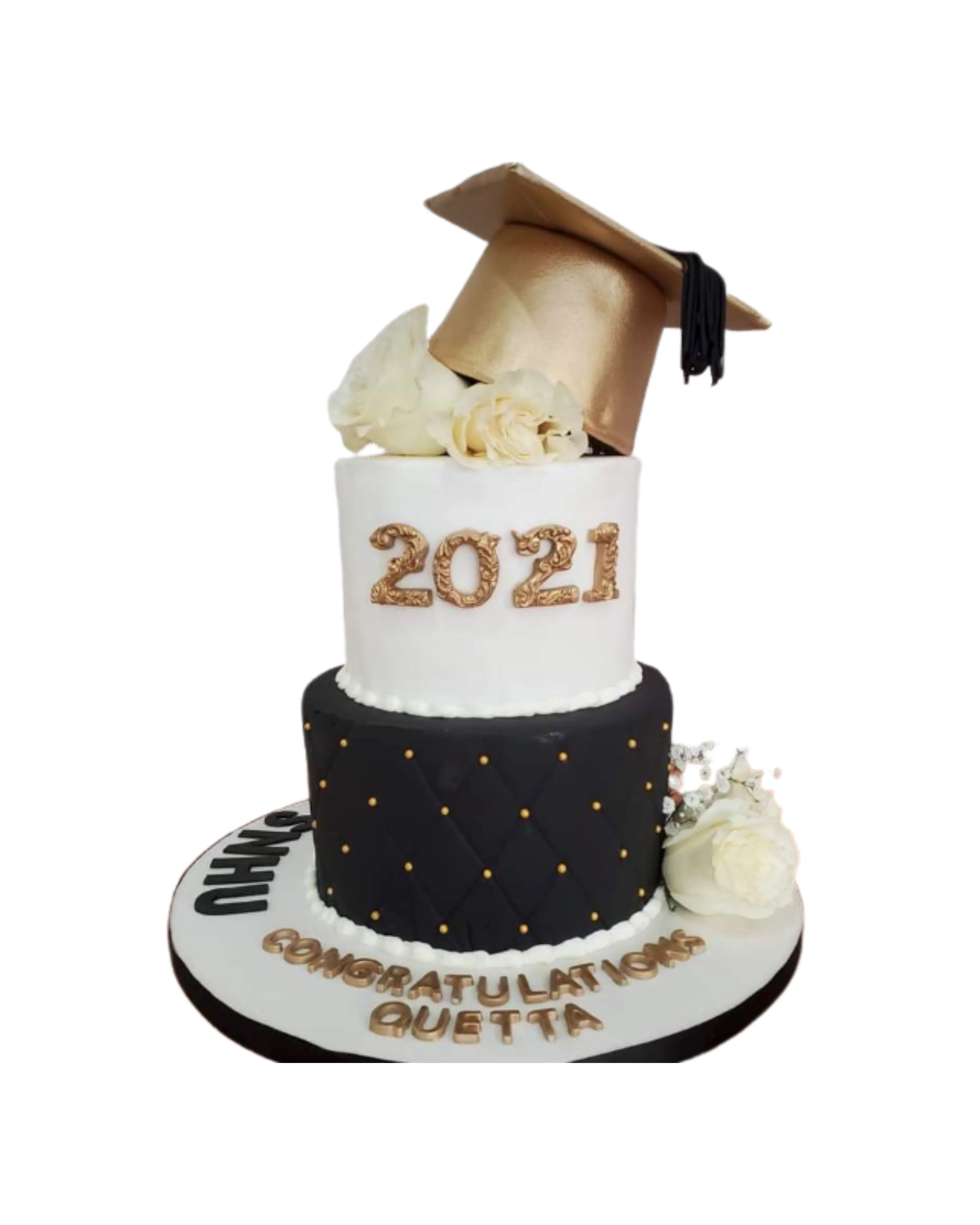 cake image of 8"/4.5" & 6"/4" - £155 (Fondant)