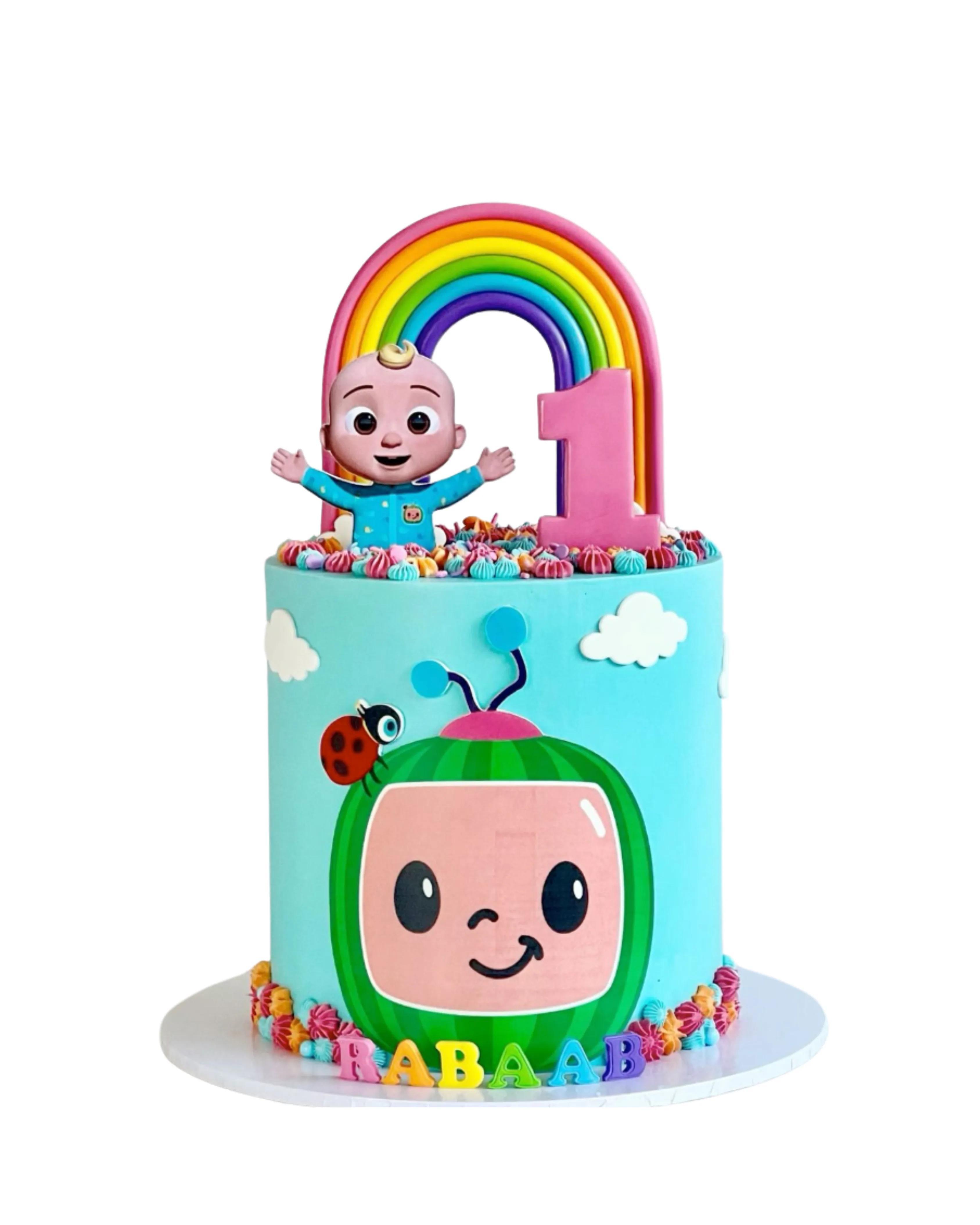 cake image of 8" / 6" (£85)