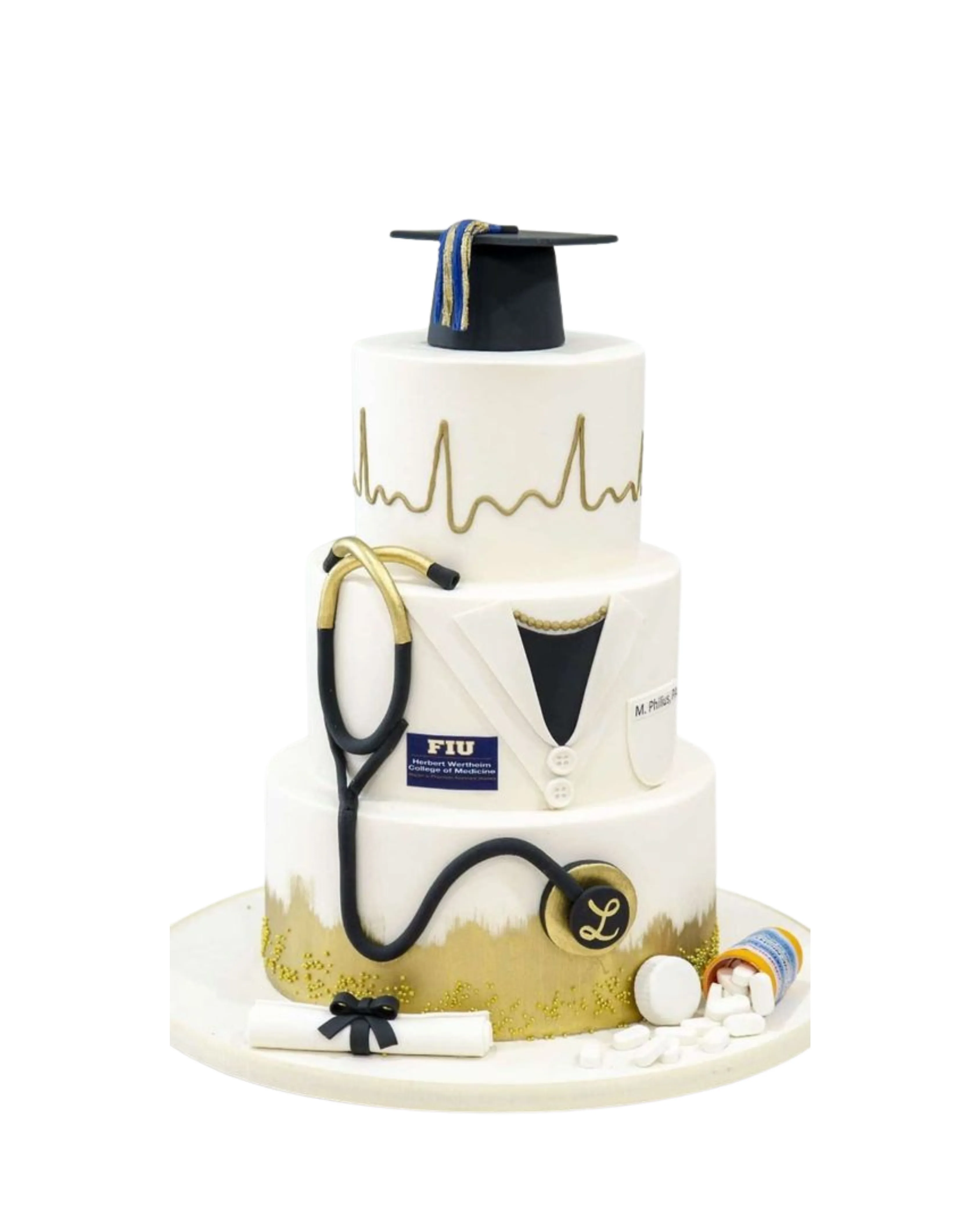 cake image of 10"/4" , 8"/4" & 6"/4" - £275