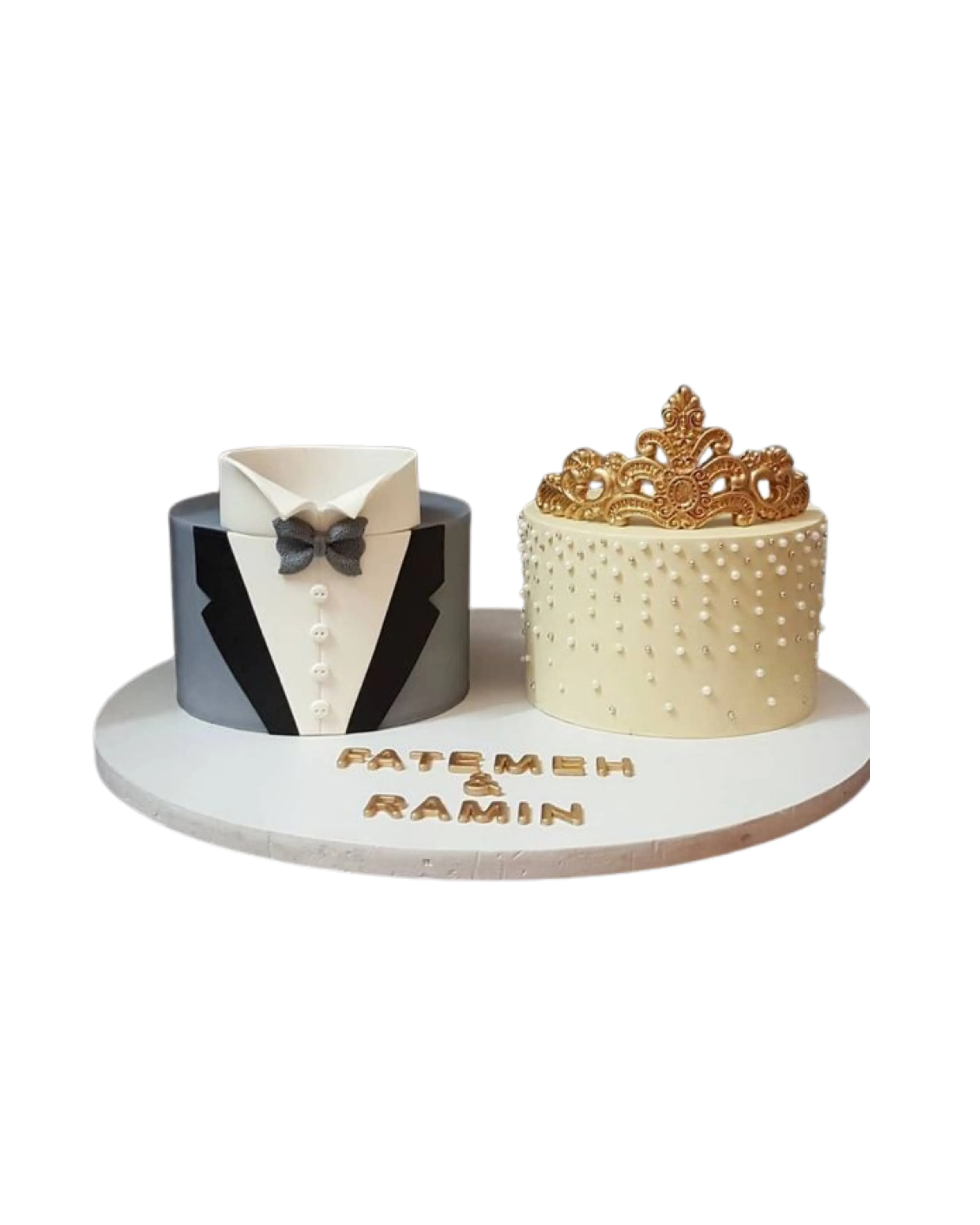 cake image of 8" / 4.5" & 8" / 4.5" Fondant (£165)