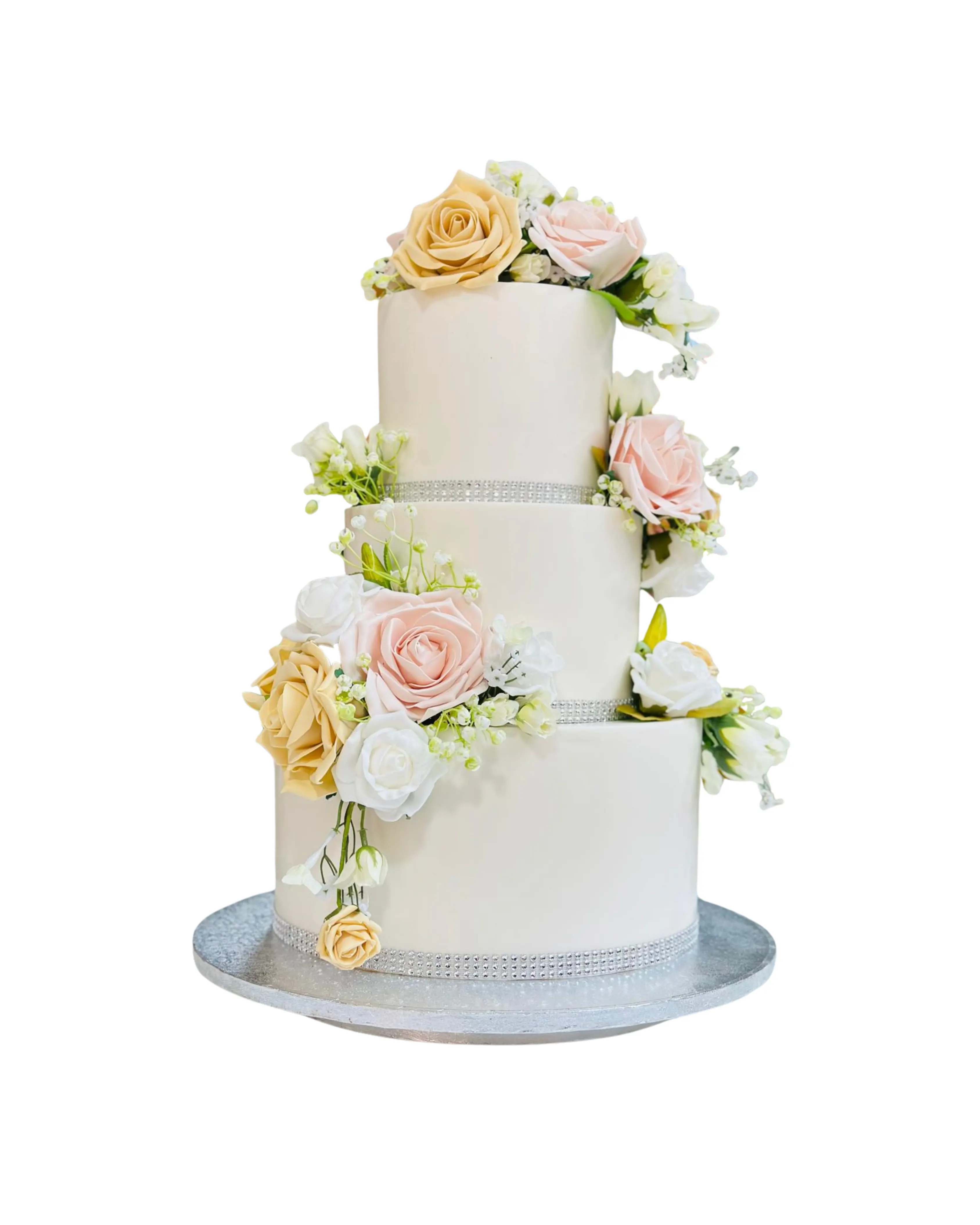 cake image of 12"/5" , 8"/5" & 6"/5" - £450 (Fondant)