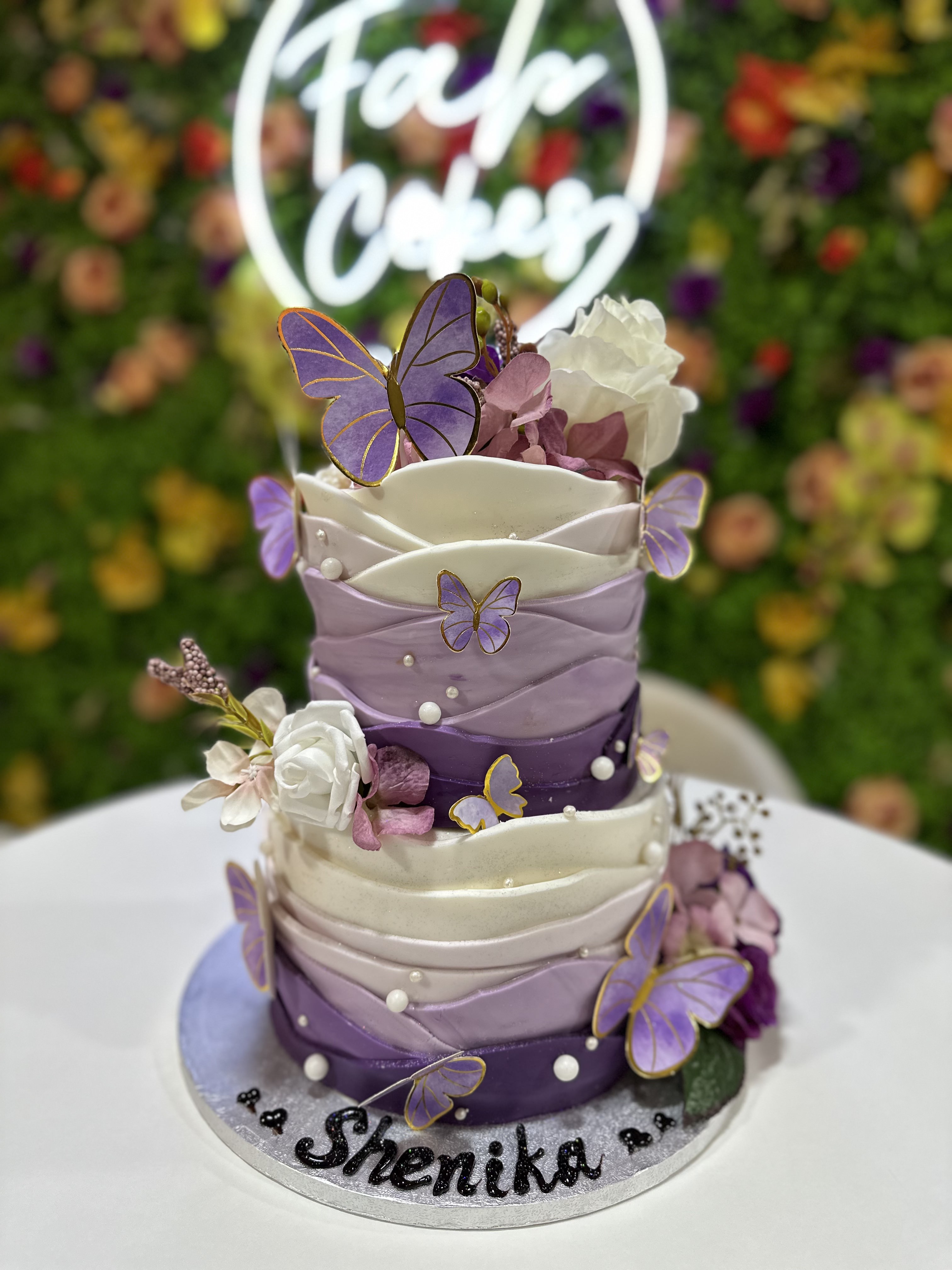 cake image of 8"/6" & 6"/6" (Fondant)