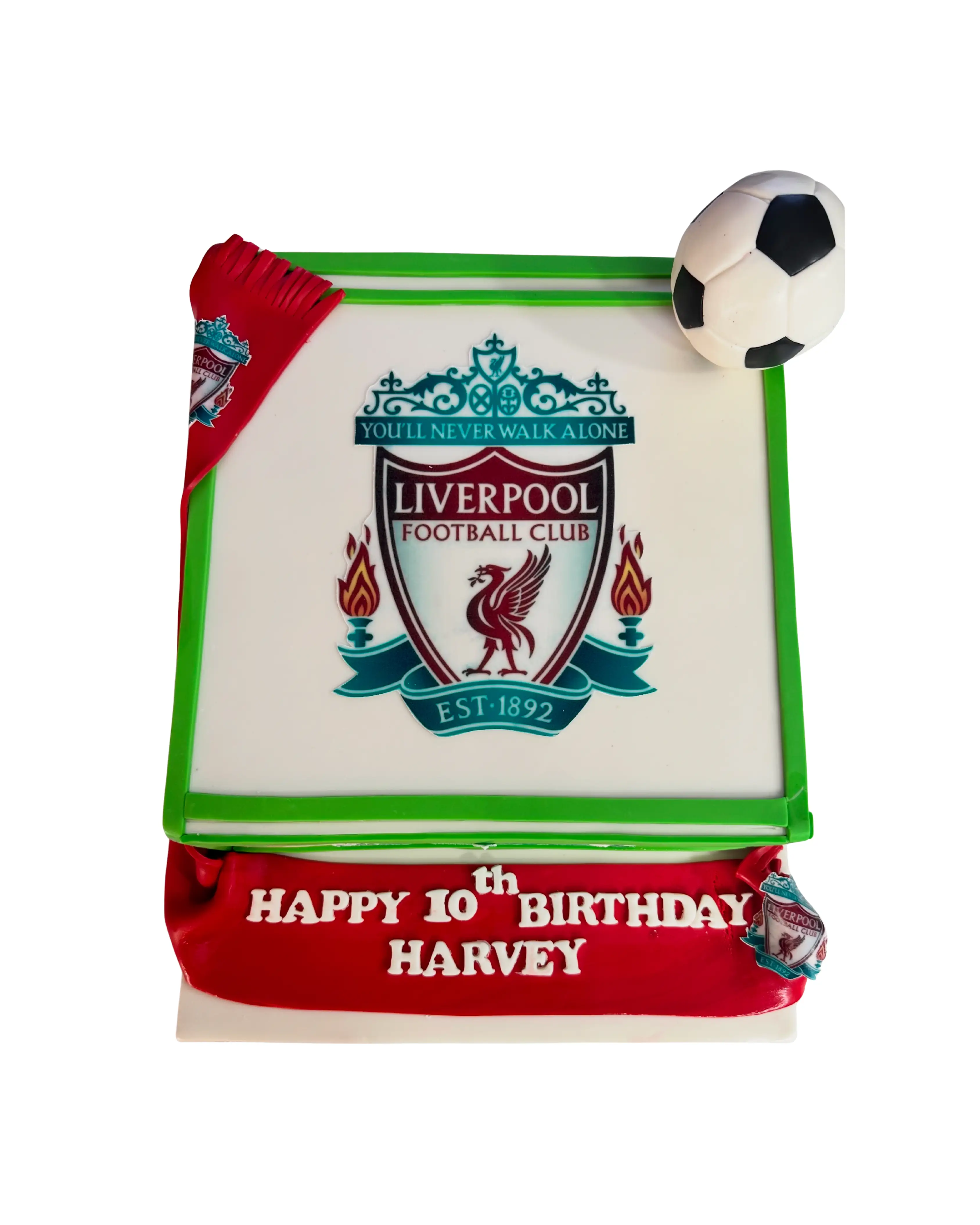 cake image of Liverpool Fc 10Th Birthday Cake