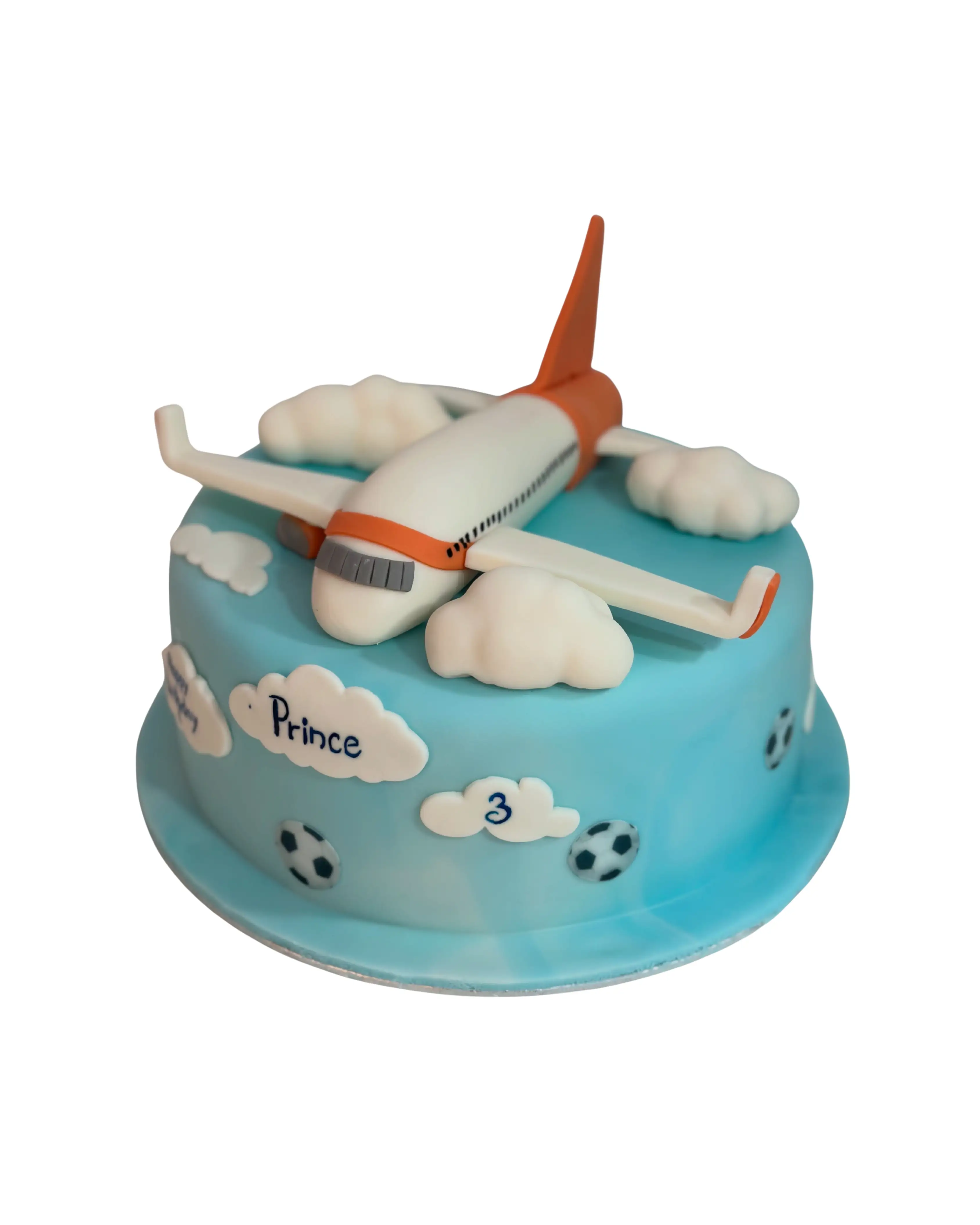 cake image of Airplane In The Clouds Birthday Cake