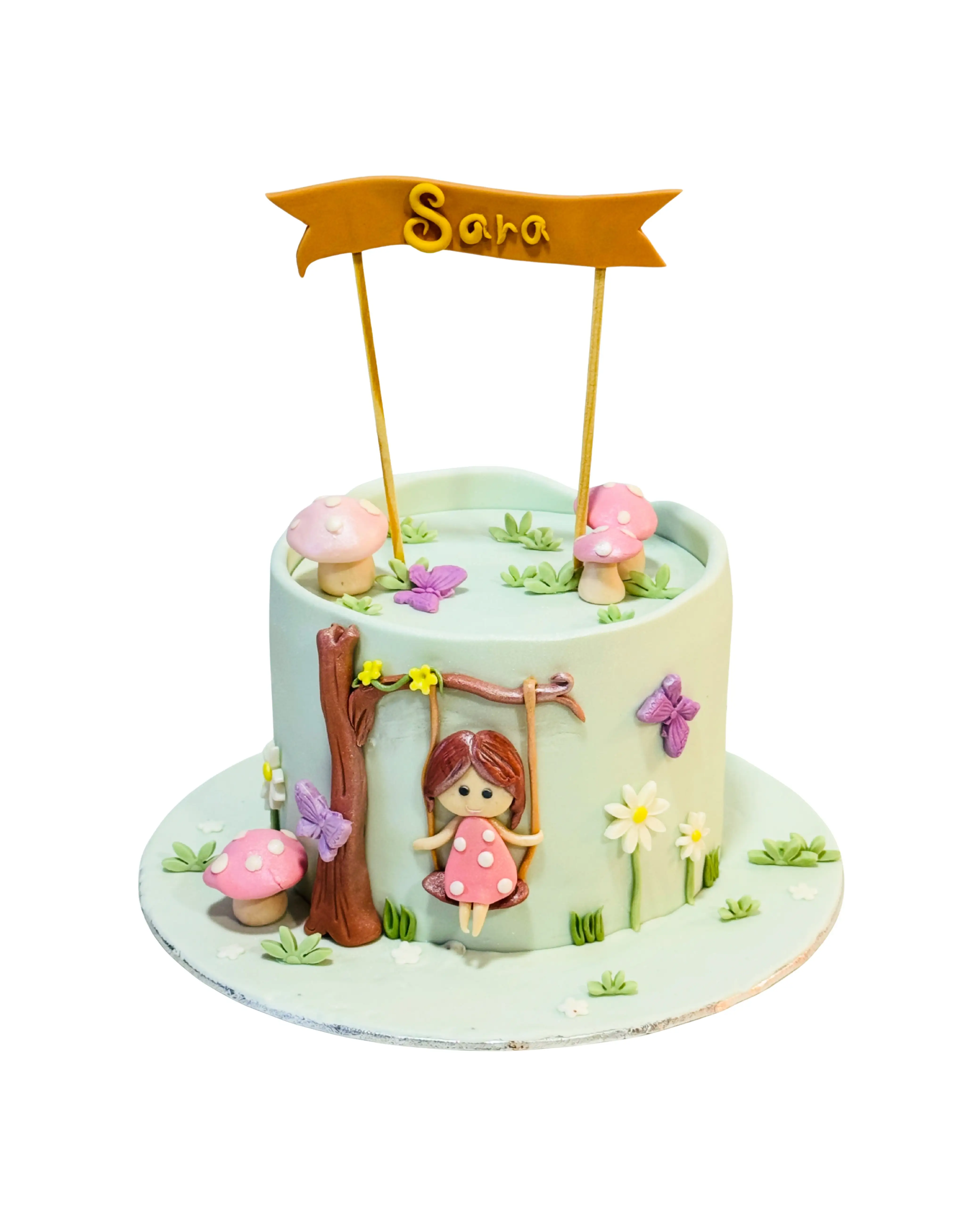 cake image of Whimsical Fairy Garden Cake