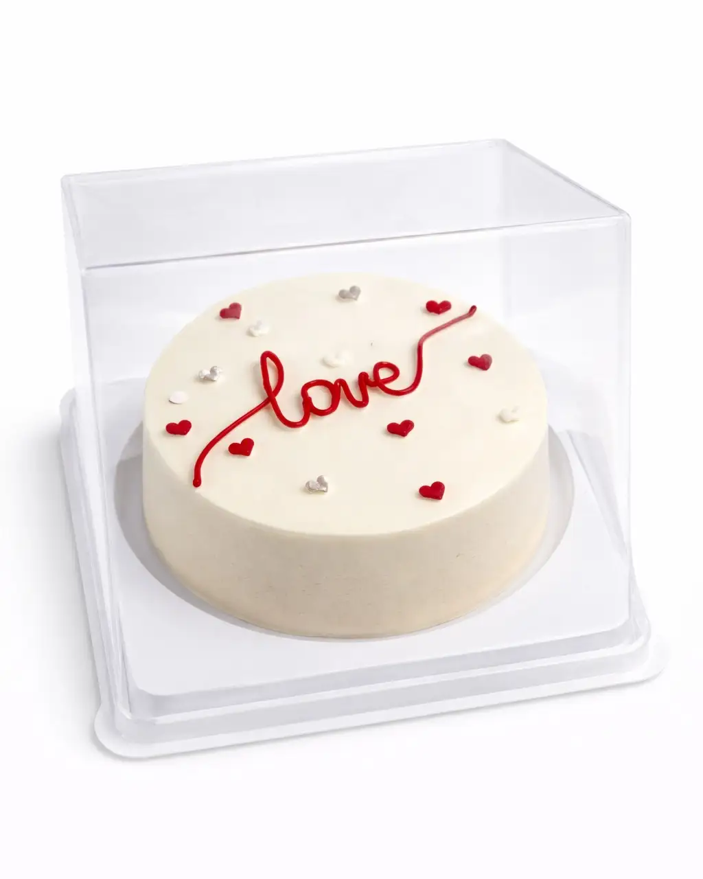 cake image of Love Script Heart Bento Cake