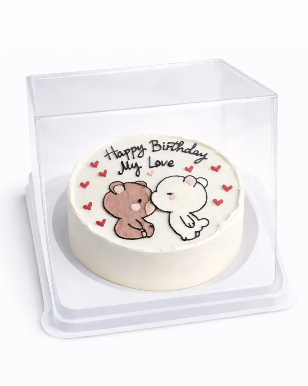 cake image of Cute Bear Couple Bento Cake