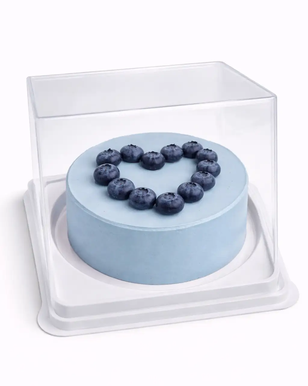 cake image of Blueberry Heart Bento Cake
