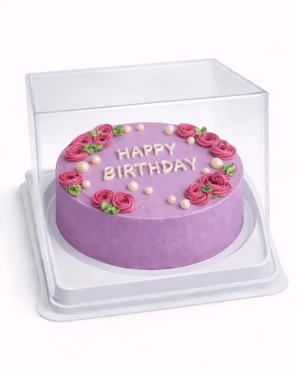 cake image of Purple Rose Birthday Bento Cake